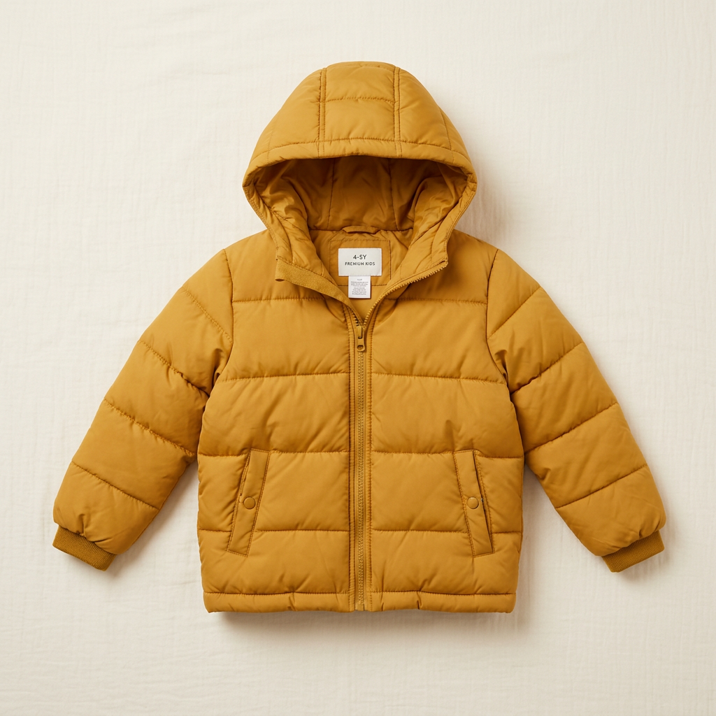 Trail Puffer Jacket in Marigold